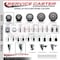 Service Caster 3'' Gray Polyurethane Wheel Swivel 7/8'' Square Stem Caster Set 2 Brakes, 4PK SCC-SQ20S314-PPUB-GRY-PLB-78-2-S-2 - alternate 5